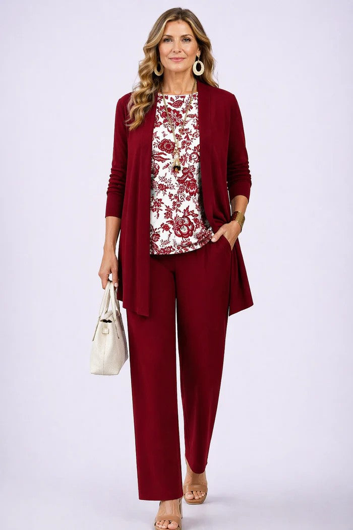 Emma & Rose Cape Town Sandra 3-piece set featuring elegant clothing with detailed fabric and stylish design.