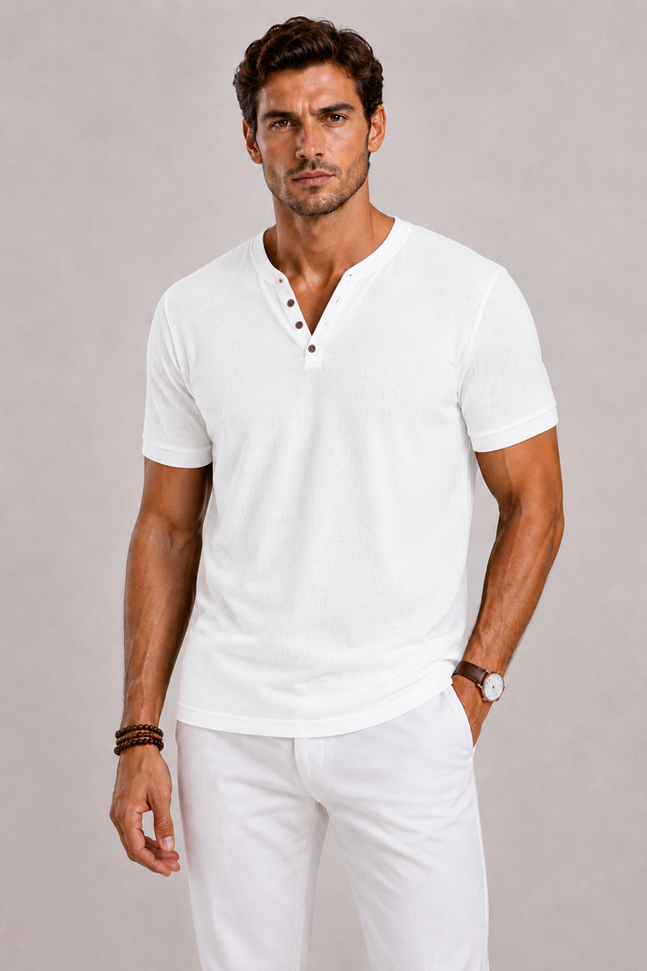 Harrington Oxford | V-Neck Shirt For Men