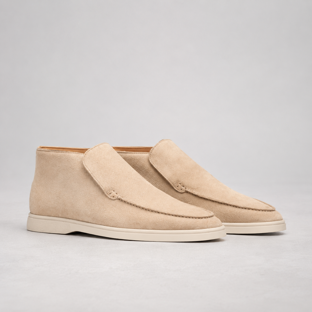 Montarello Men's Ankle Boots, Suede Look, Slip-On