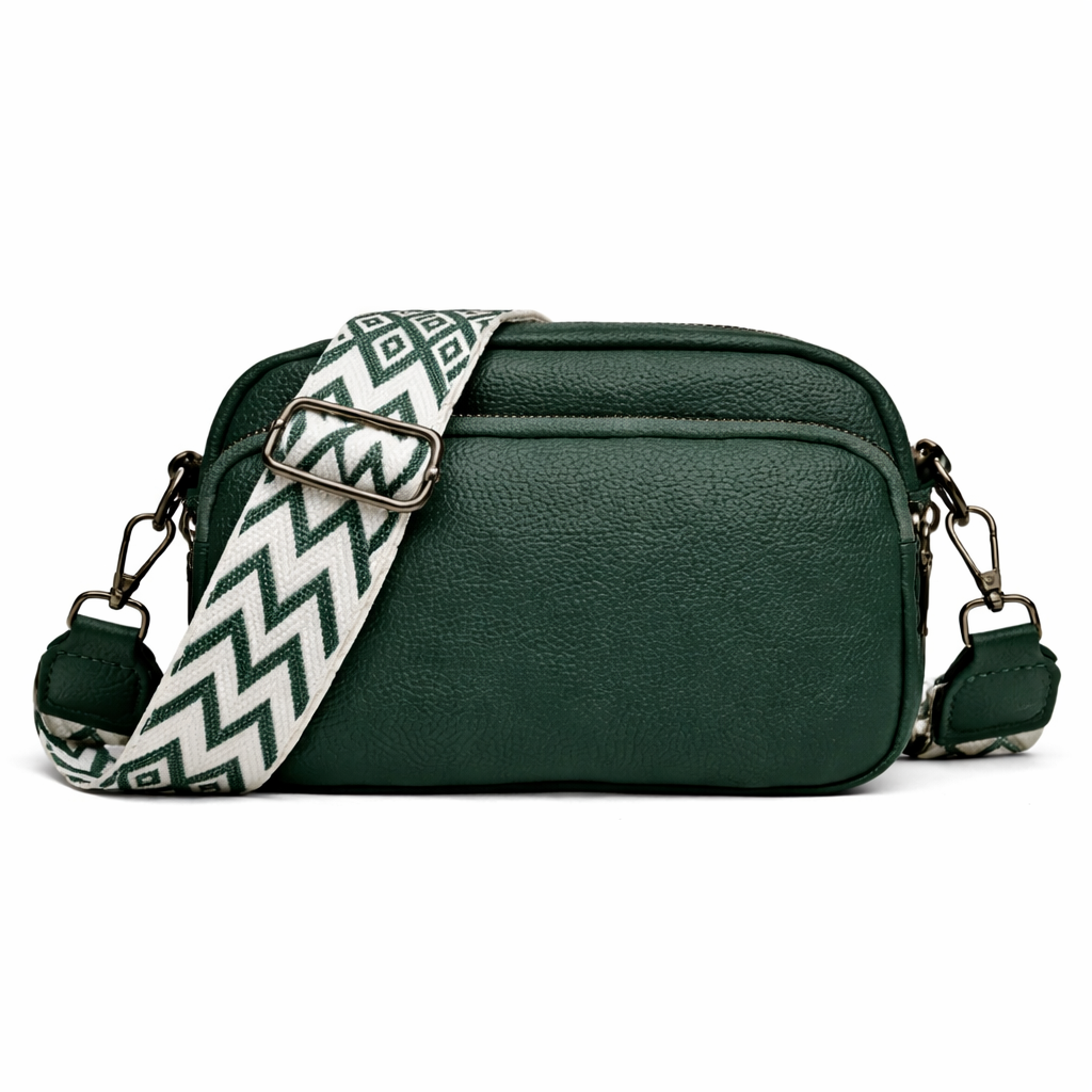 Lusanne Elegant Crossbody Bag with Wide Pattern Strap, view 4 - Elena Harper