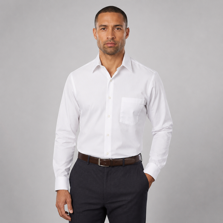 Montarello Men's Dress Shirt with Long Sleeves