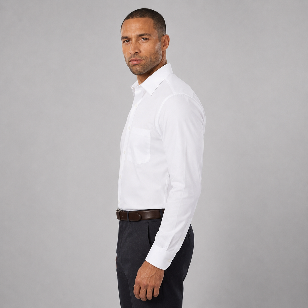 Montarello Men's Dress Shirt with Long Sleeves