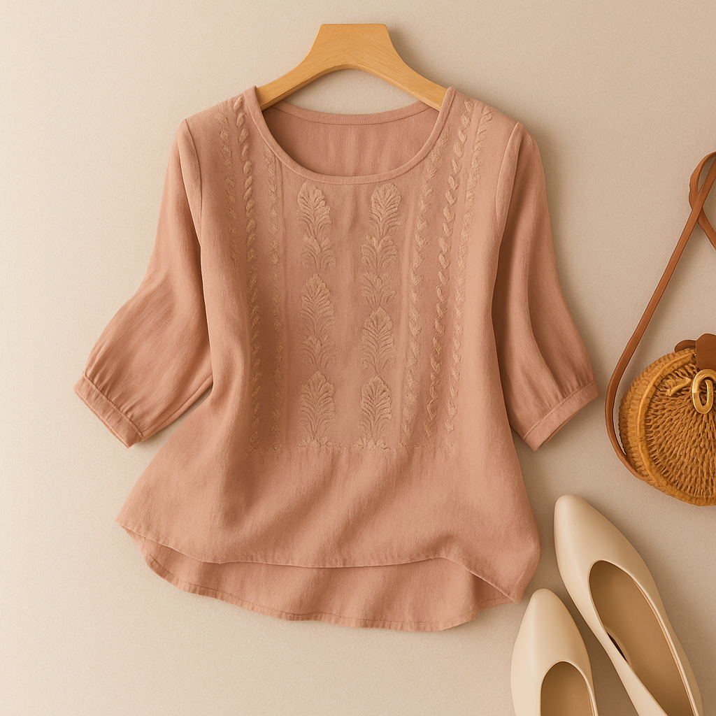 Women's Blouse | Embroidered Front Detail