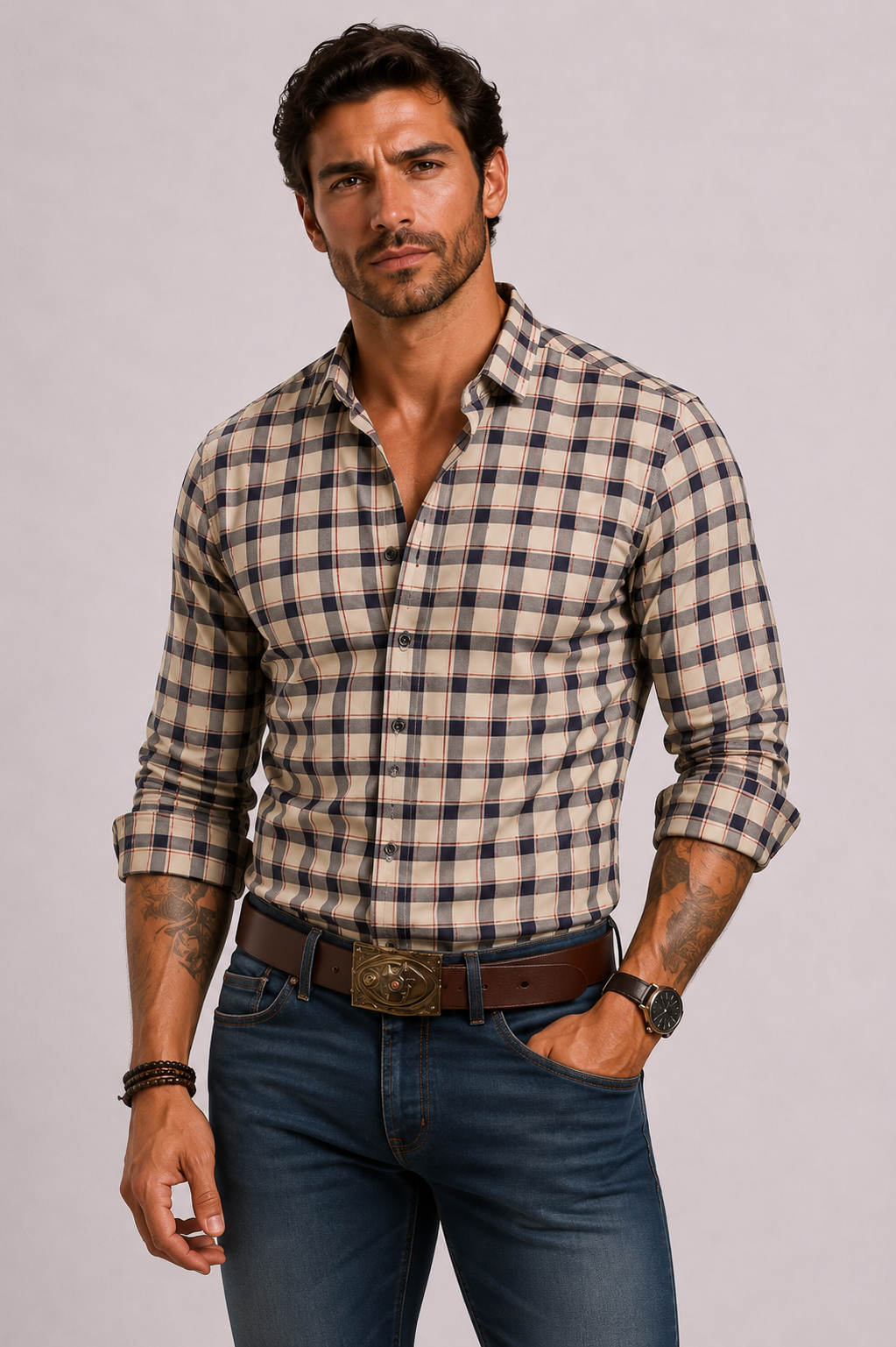 HARRINGTON OXFORD | CHECKERED SHIRT FOR MEN