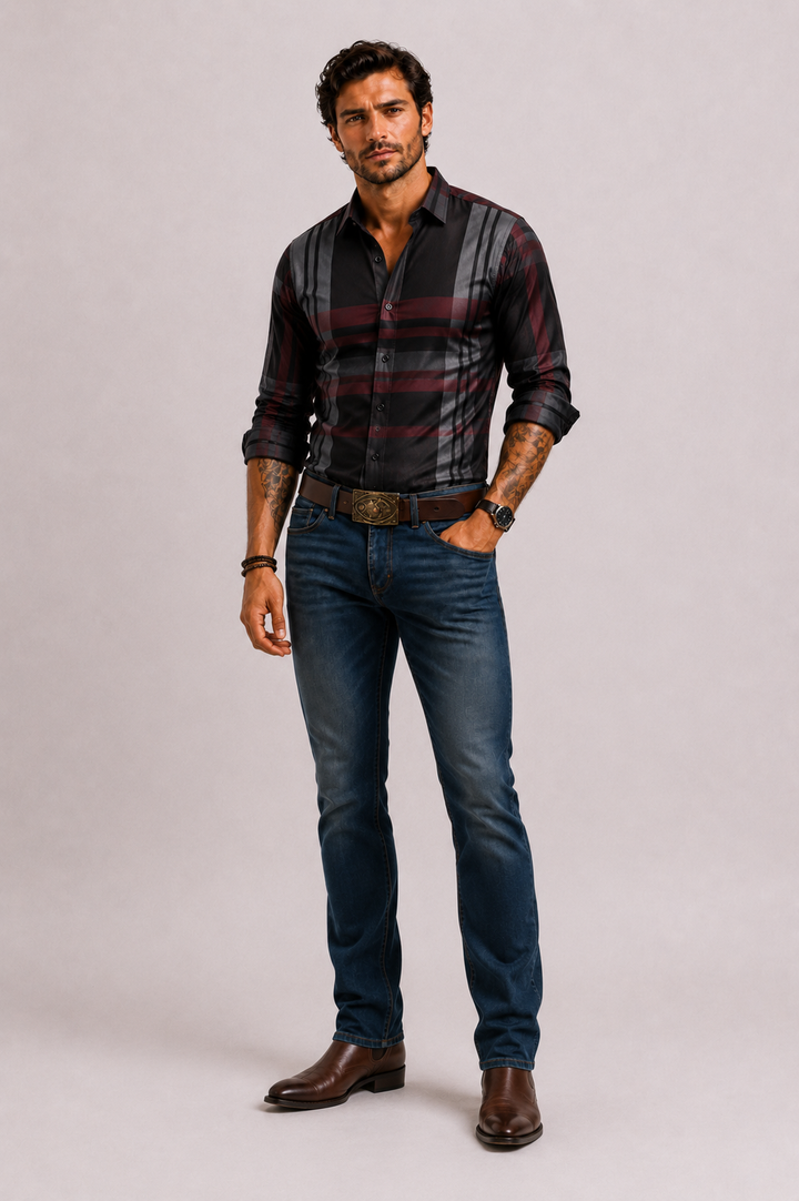 HARRINGTON OXFORD | CHECKERED SHIRT FOR MEN