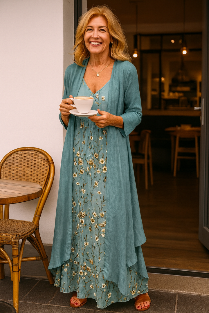 Mariselle Elegant Two-Piece Maxi Set Effortless Style, All-Day Comfort - Elena Harper