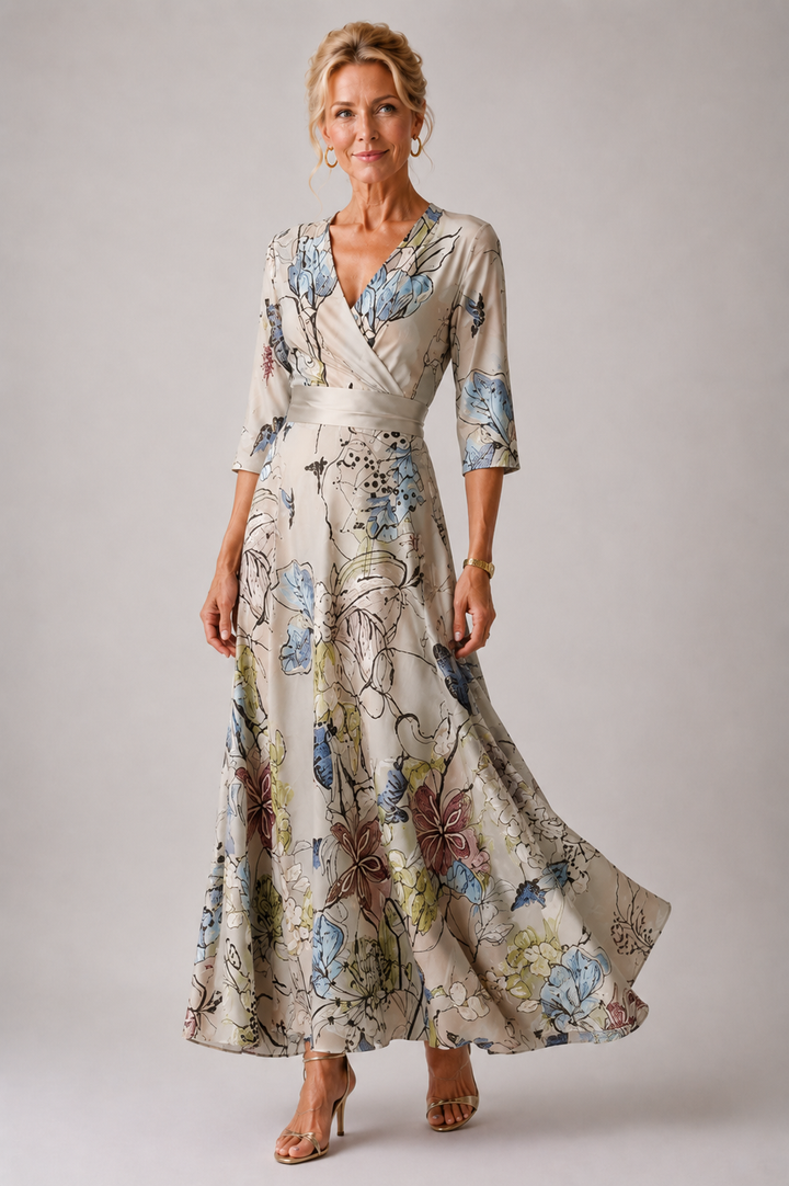 Emma & Rose Cape Town Ysa floral print chic dress featuring a stylish design and vibrant floral pattern.