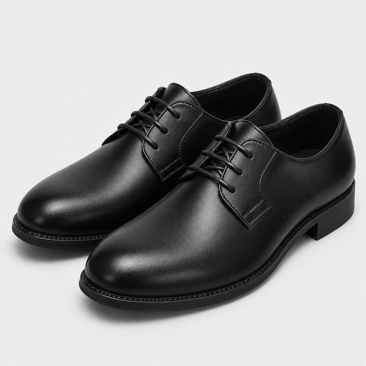 Men's Dress Derby Shoes Montarello Leather Look
