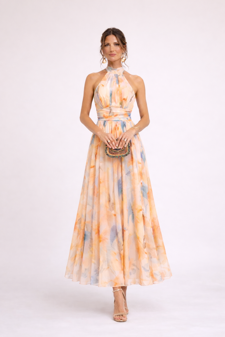 SLEEVELESS MAXI DRESS FOR WOMEN