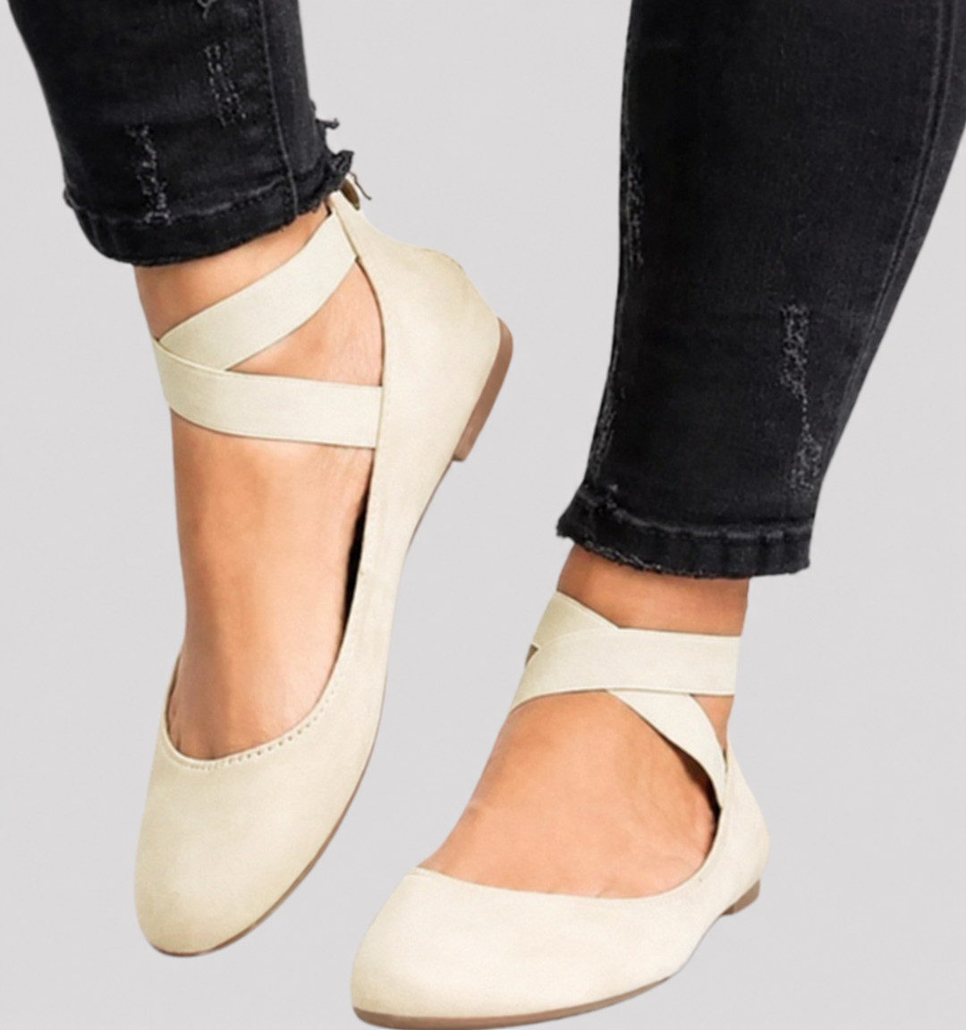 Saskia Women's Strappy Ballet Flats, view 4 - Elena Harper