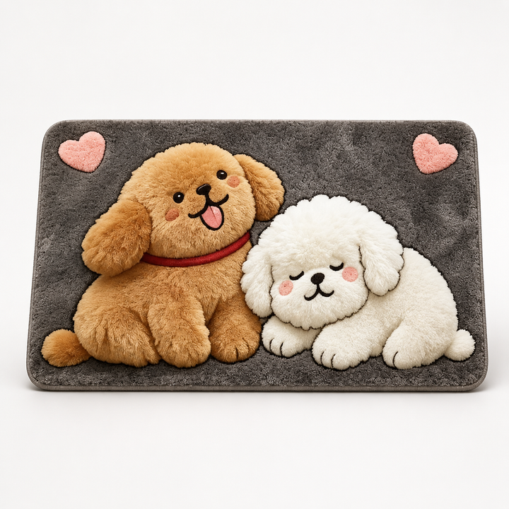 Driza Non-Slip Quick-Dry Faux Plush Floor Mat - Elena Harper