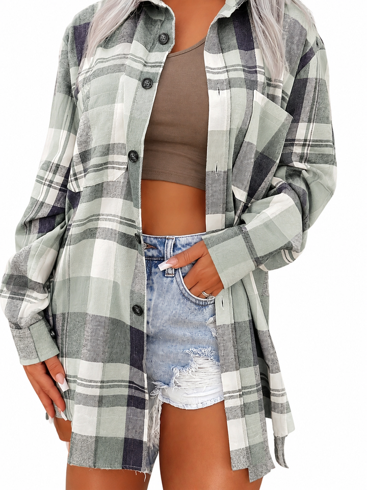 SUMMER BLOUSE WITH LONG SLEEVES FOR WOMEN