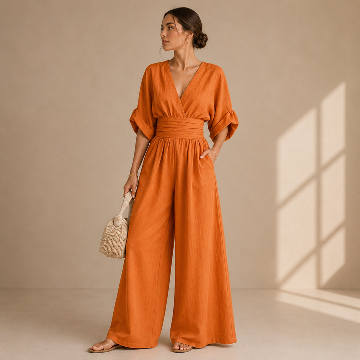 Elora Stylish Elegant Jumpsuit, view 6 - Elena Harper