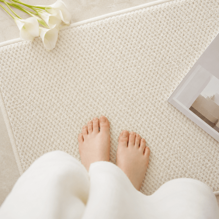 Absorbent Door Mat with Non-Slip Bottom – Geometric Pattern