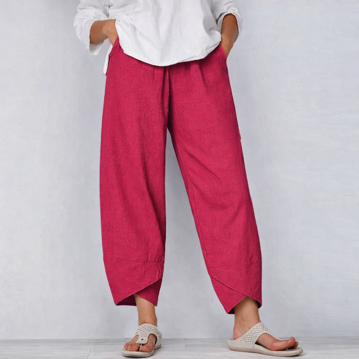 Hanna | Women's Wide Leg Casual Cropped Pants