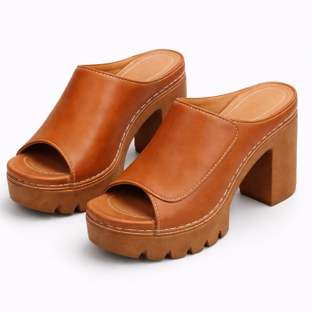 Emma & Rose Cape Town Ellie platform heels with stylish design and chunky heels, perfect for fashion-forward footwear.