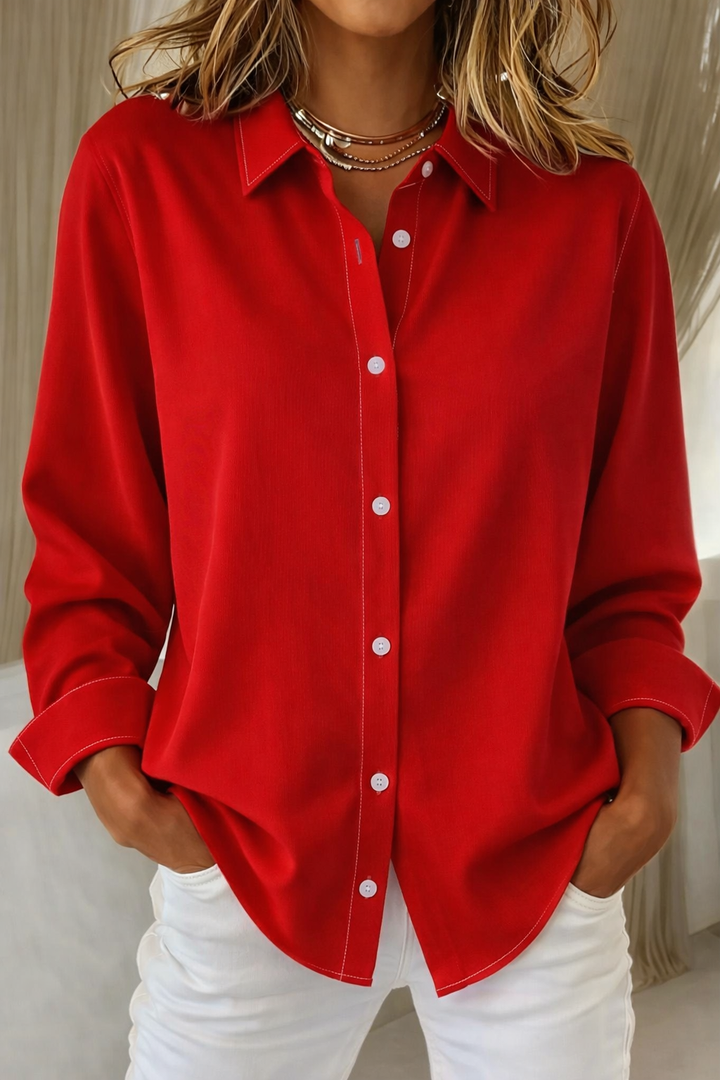 Karin | Women's Minimalist Statement Blouse