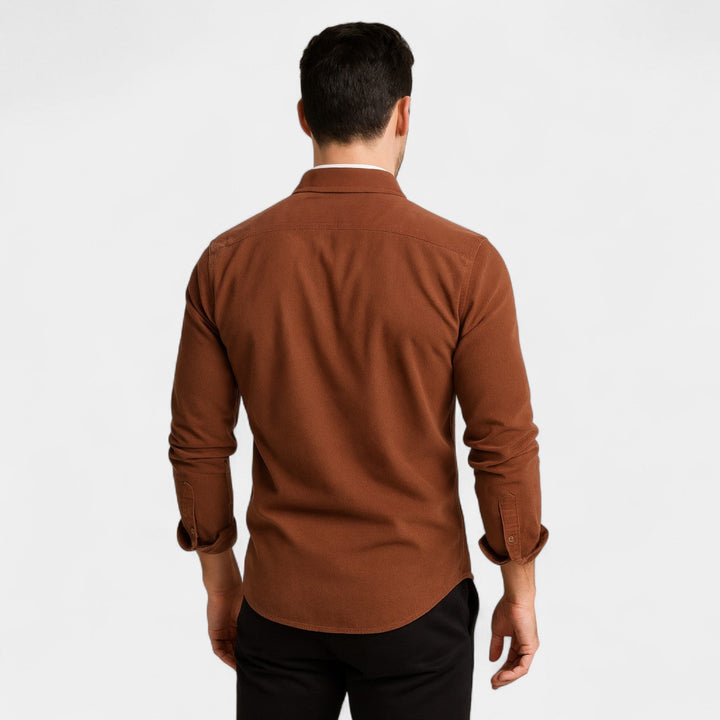 MEN'S CORDUROY SHIRT WITH LONG SLEEVES