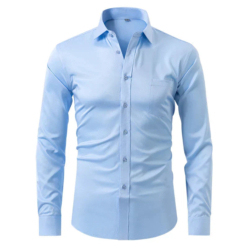 Men's Long Sleeve Shirt with Slim Fit