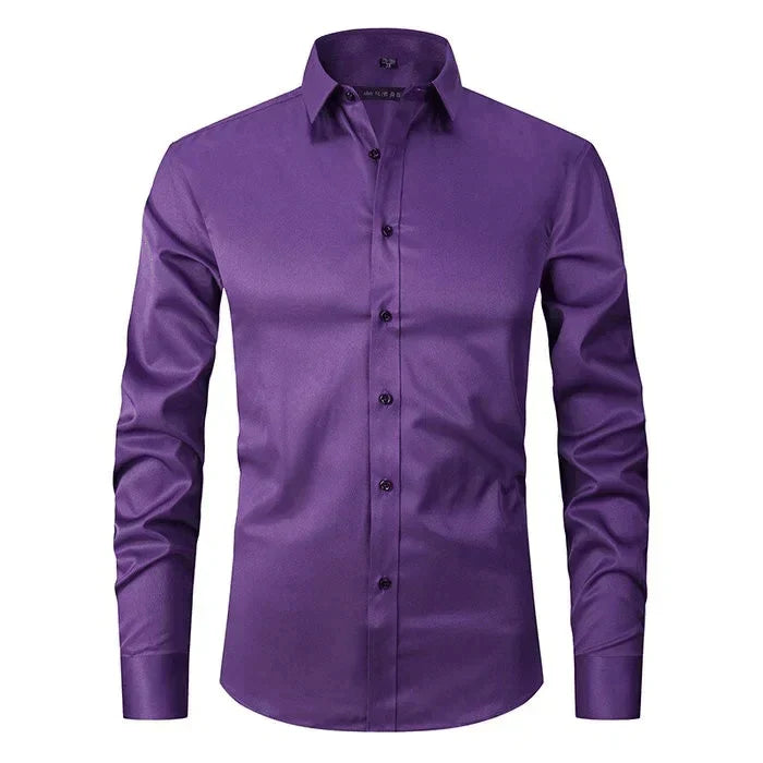 Men's Long Sleeve Shirt with Slim Fit
