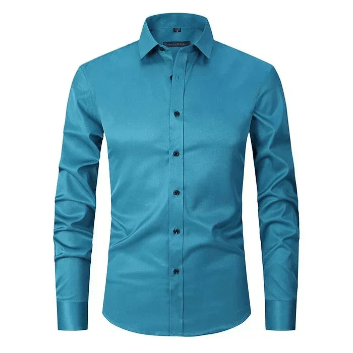 Men's Long Sleeve Shirt with Slim Fit