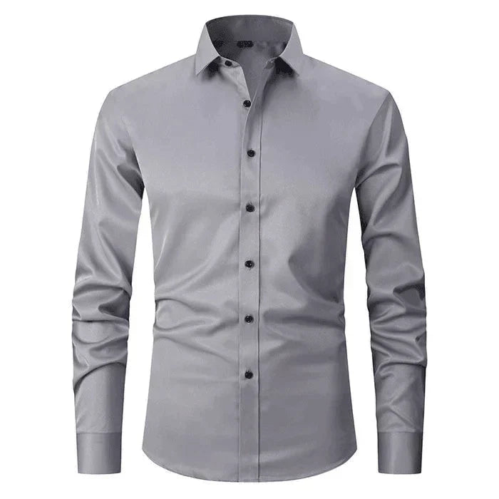 Men's Long Sleeve Shirt with Slim Fit