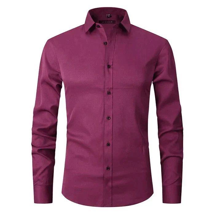 Men's Long Sleeve Shirt with Slim Fit