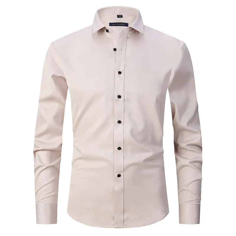 Men's Long Sleeve Shirt with Slim Fit