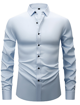 Men's Long Sleeve Shirt with Slim Fit