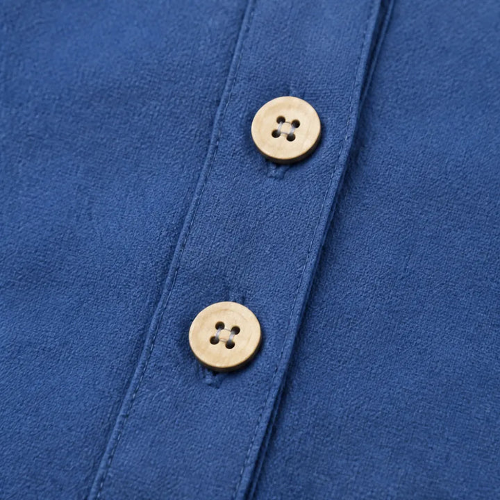 Amberlys Airy Blouse with V-Neck and Buttons - Elena Harper