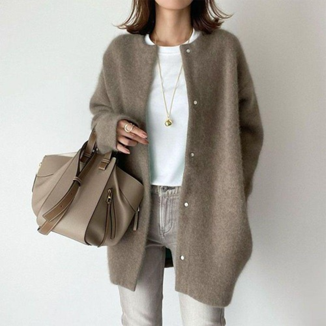 Raveena Comfortable Cardigan, view 6 - Elena Harper