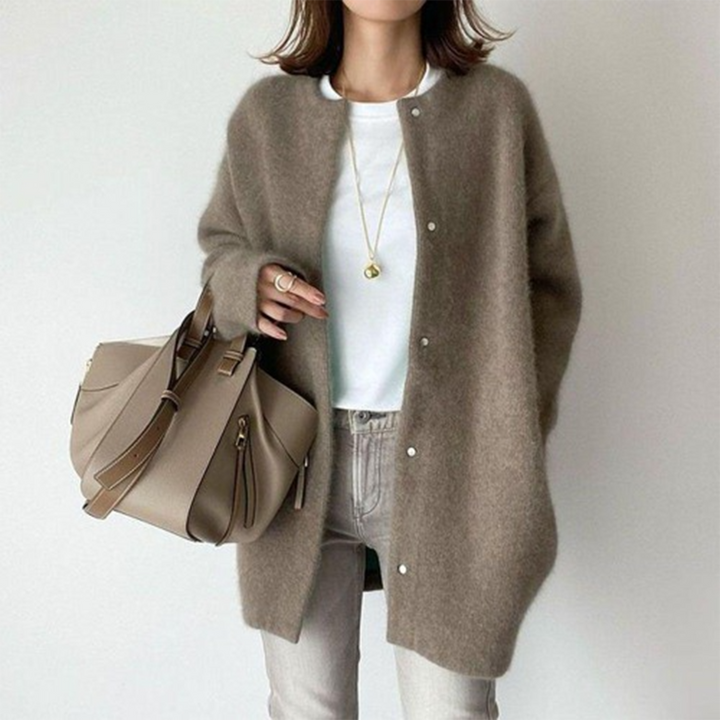 Raveena Comfortable Cardigan, view 6 - Elena Harper