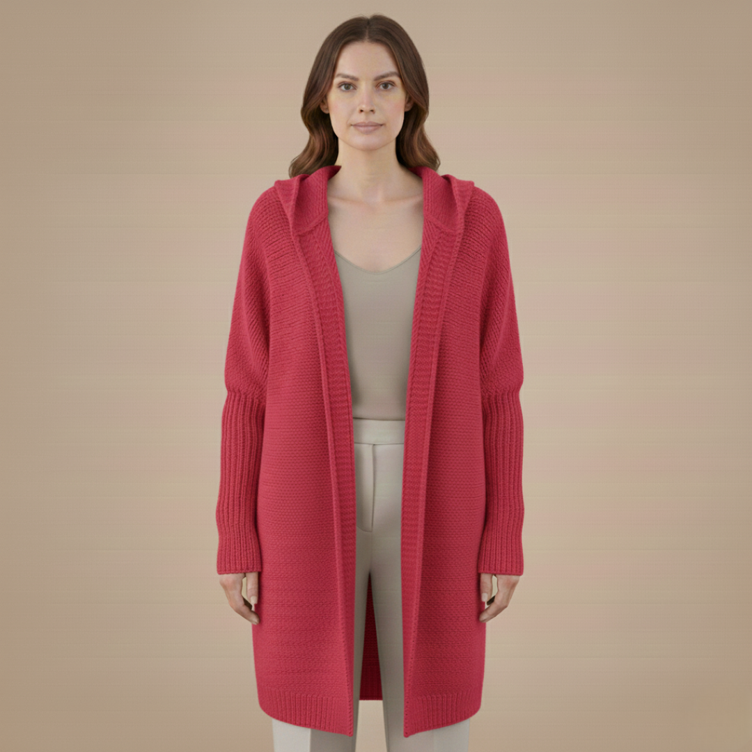 Women’s Knitted Cardigan with Hood
