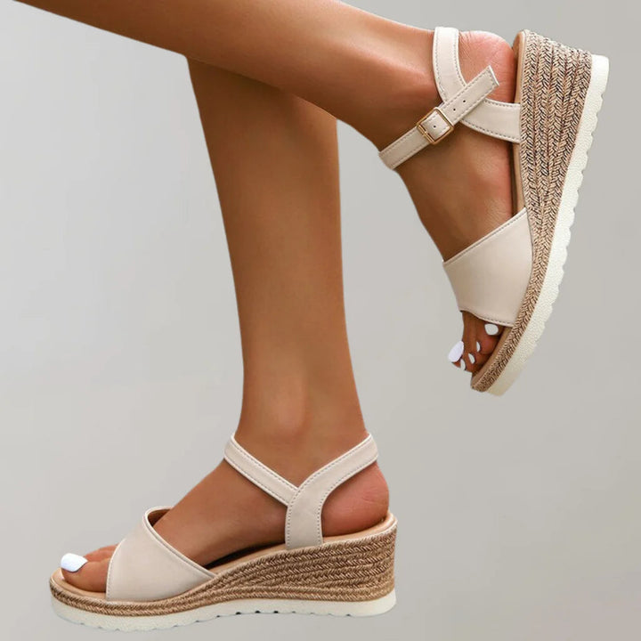 Sienna | Elegant Adjustable Wedge Sandals