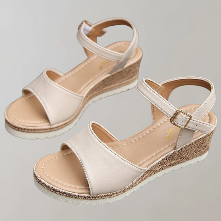 Sienna | Elegant Adjustable Wedge Sandals