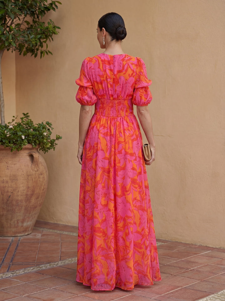 Isabella™ | Elegant Maxi Dress with V-Neck