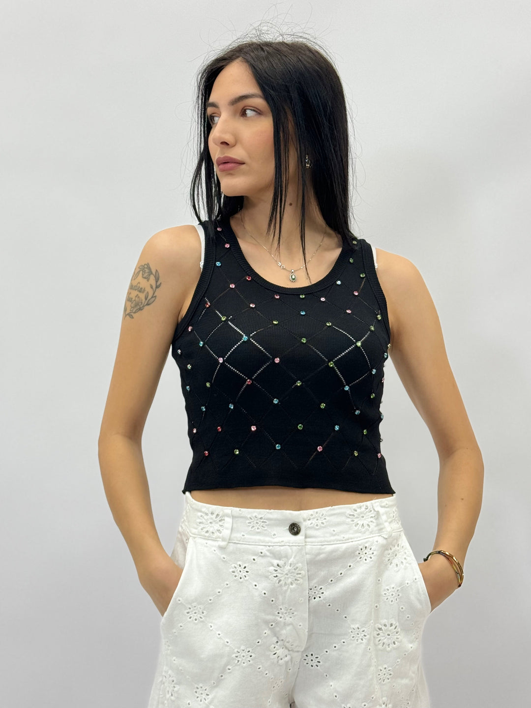 Elke™  |  Jewelled Tank Top