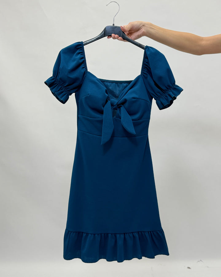 Quinn™  |  Dress Bow Puff Sleeves