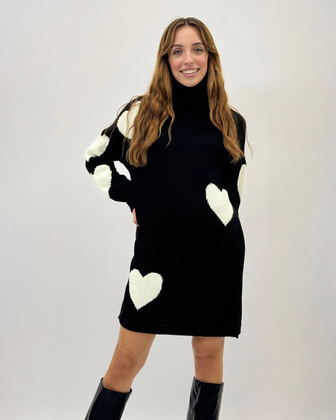 Doreen™  |  Heart Pattern Knit Romantic