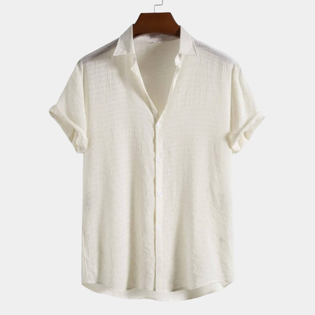 Emma & Rose Manhattan Rio™ summer shirt, lightweight cotton blouse with floral print and short sleeves.