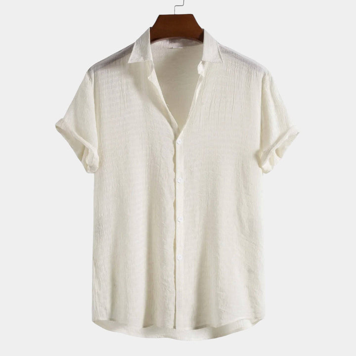 Emma & Rose Manhattan Rio™ summer shirt, lightweight cotton blouse with floral print and short sleeves.