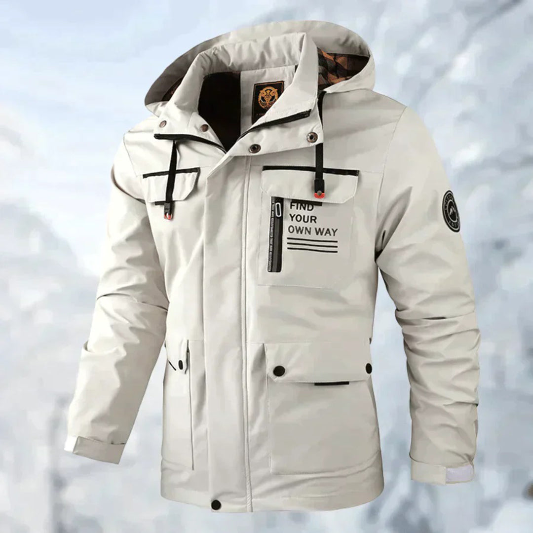 Men's Hooded Outdoor Jacket - Versatile Everyday Wear
