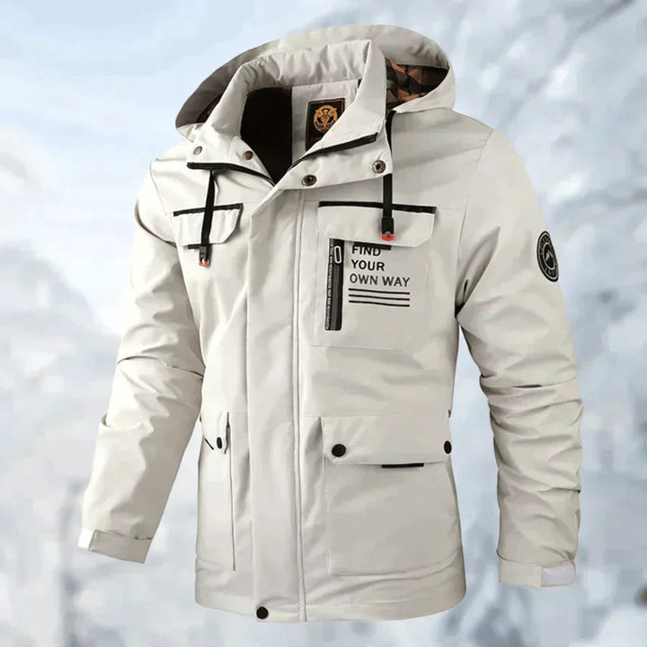 Men's Hooded Outdoor Jacket - Versatile Everyday Wear