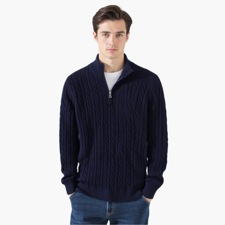 Gregory Luxe Zip Sweater, view 6 - Elena Harper