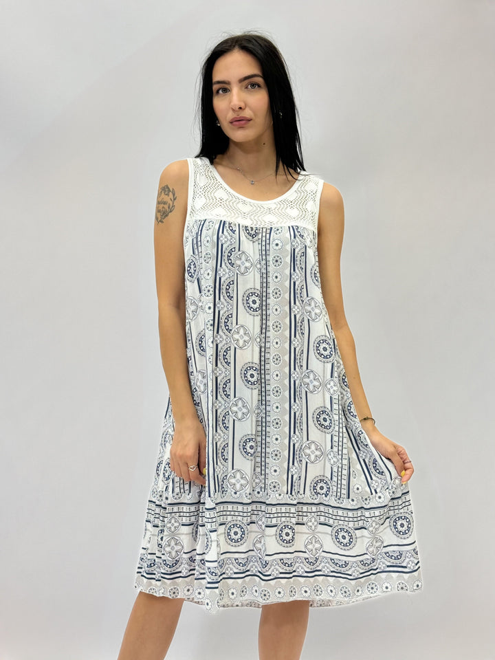 Dominique™  |  Sleeveless Dress soft luxurious fabrics Details