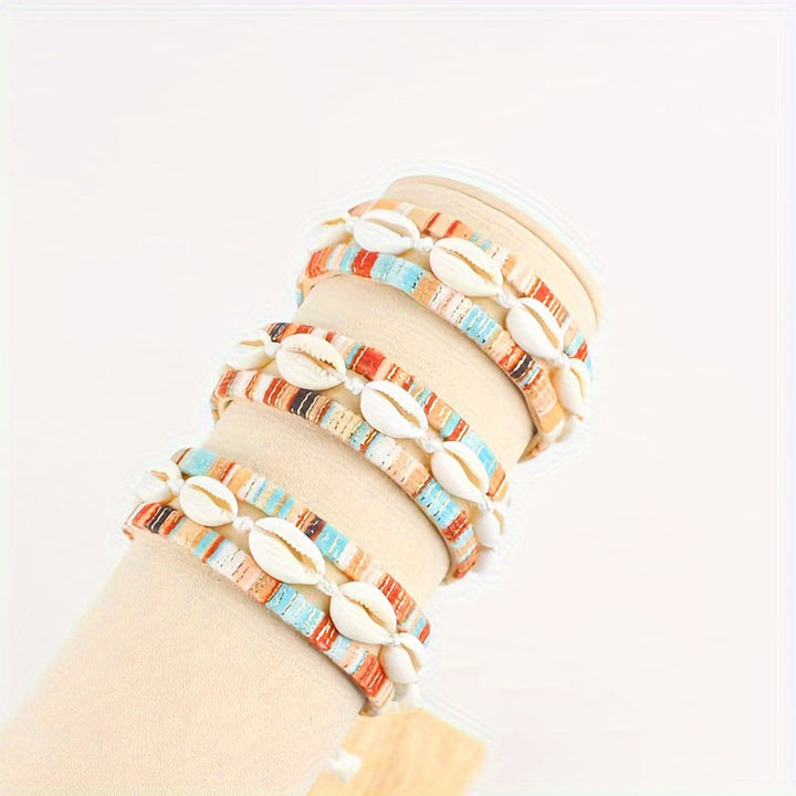 Handwoven Shell Bracelet, view 4 - Elena Harper
