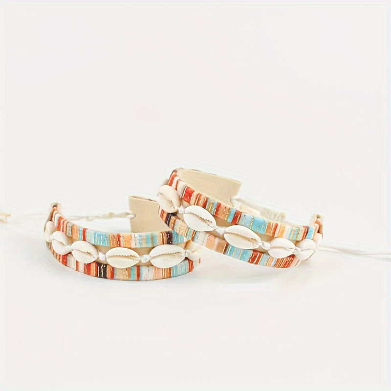 Handwoven Shell Bracelet, view 2 - Elena Harper