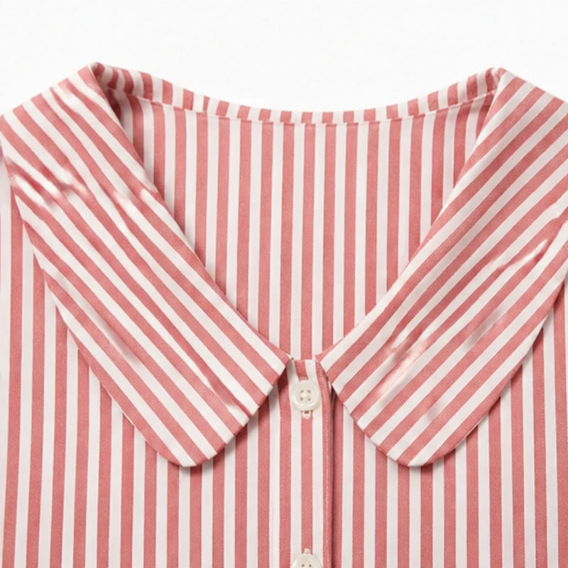 Casual Striped Shirt, view 8 - Elena Harper