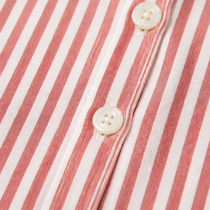 Casual Striped Shirt, view 10 - Elena Harper
