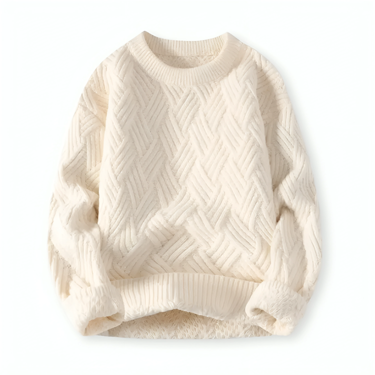 Men's Cozy Ribbed Crew Neck Sweater